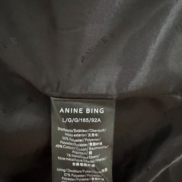 Anine Bing Diana Blazer Apricot Tweet NWT Size Large - Picture 2 of 8